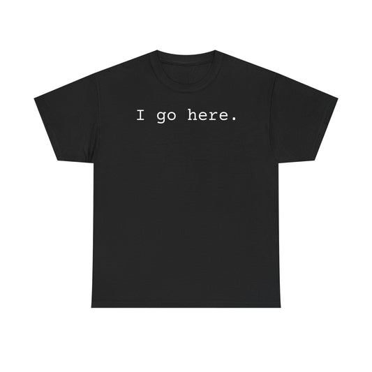 I go here.